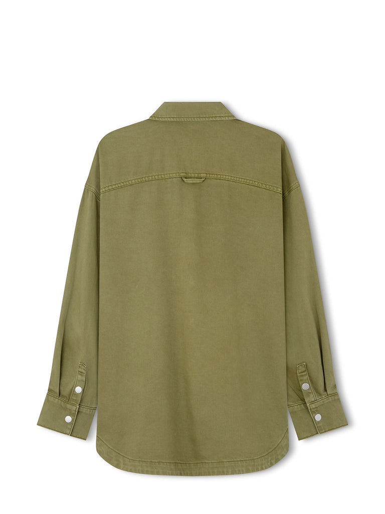 Recycled Cotton Jacket in Khaki
