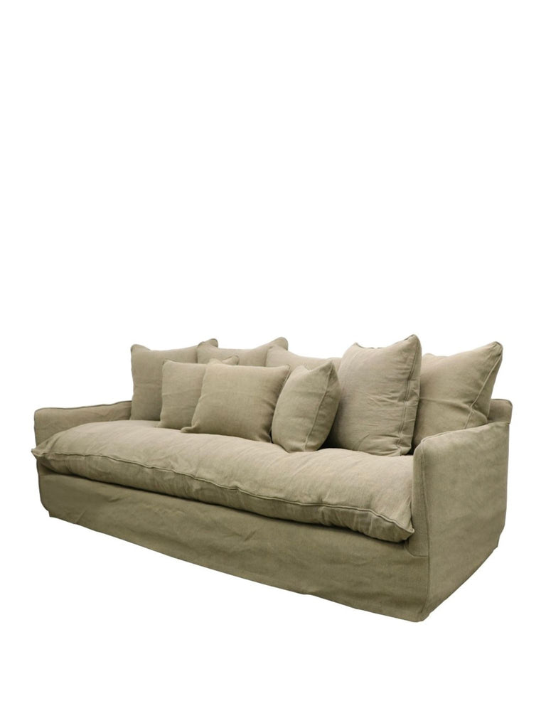 Florence Slipcover 3 Seater - Khaki