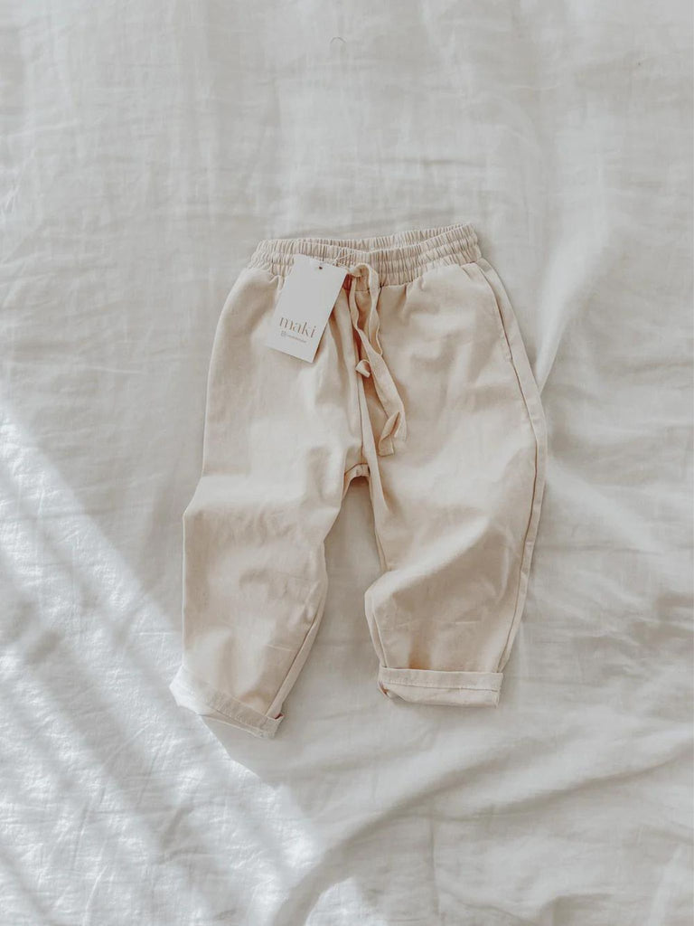 Canvas Pant in Almond Milk