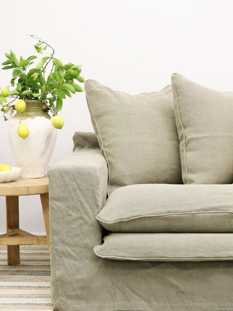 Luca Slipcover Sofa | Two Seater