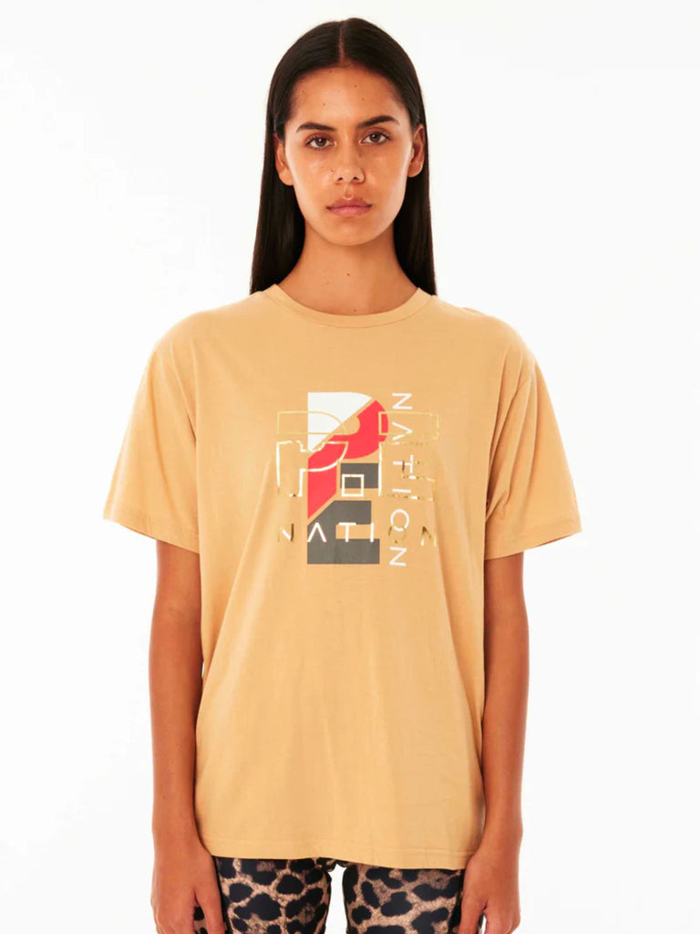 Heritage SS Tee in Sand