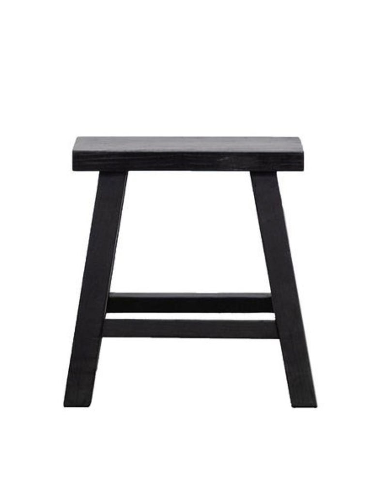 Sorrento Rectangle Stool - Black