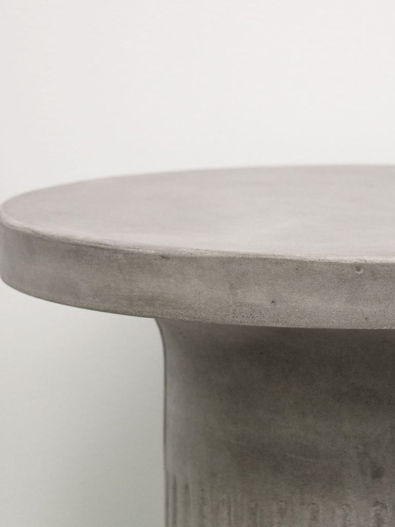 Milos Concrete Side Table in Grey