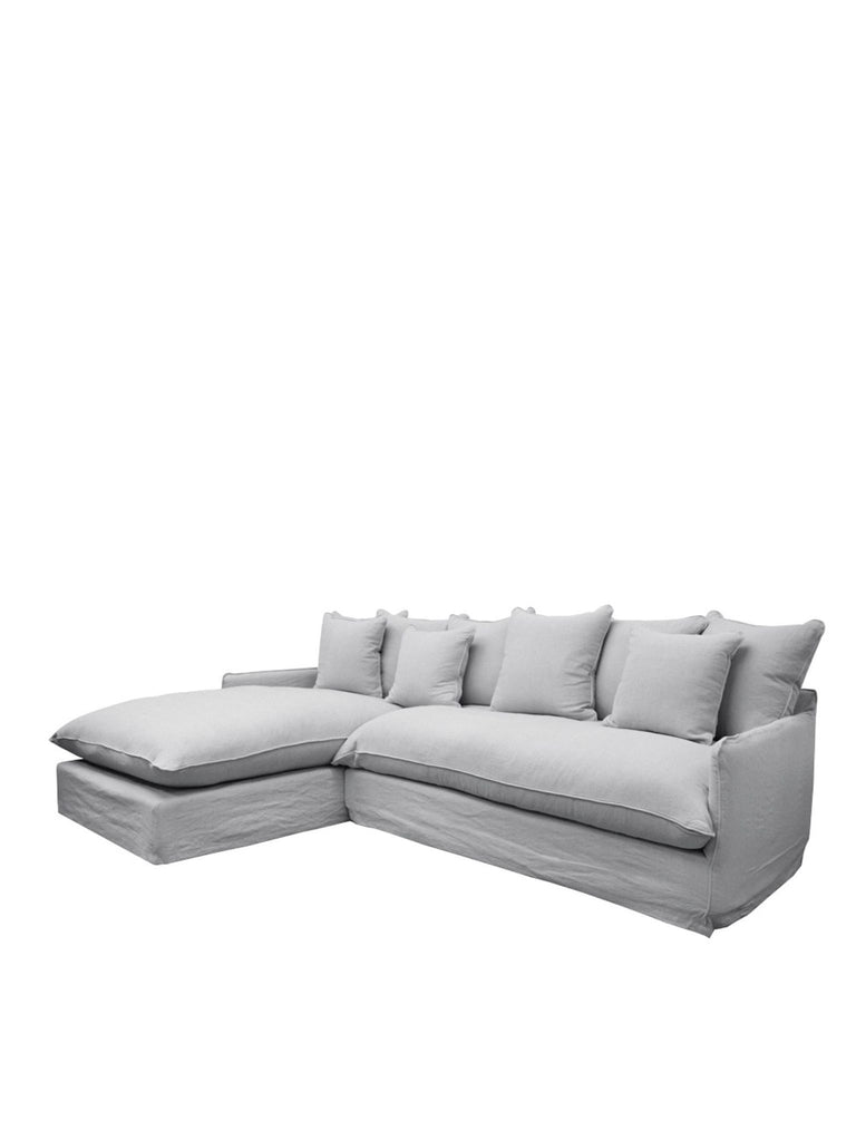 Florence Slipcover 2.5 Seat Modular Chaise - Cement