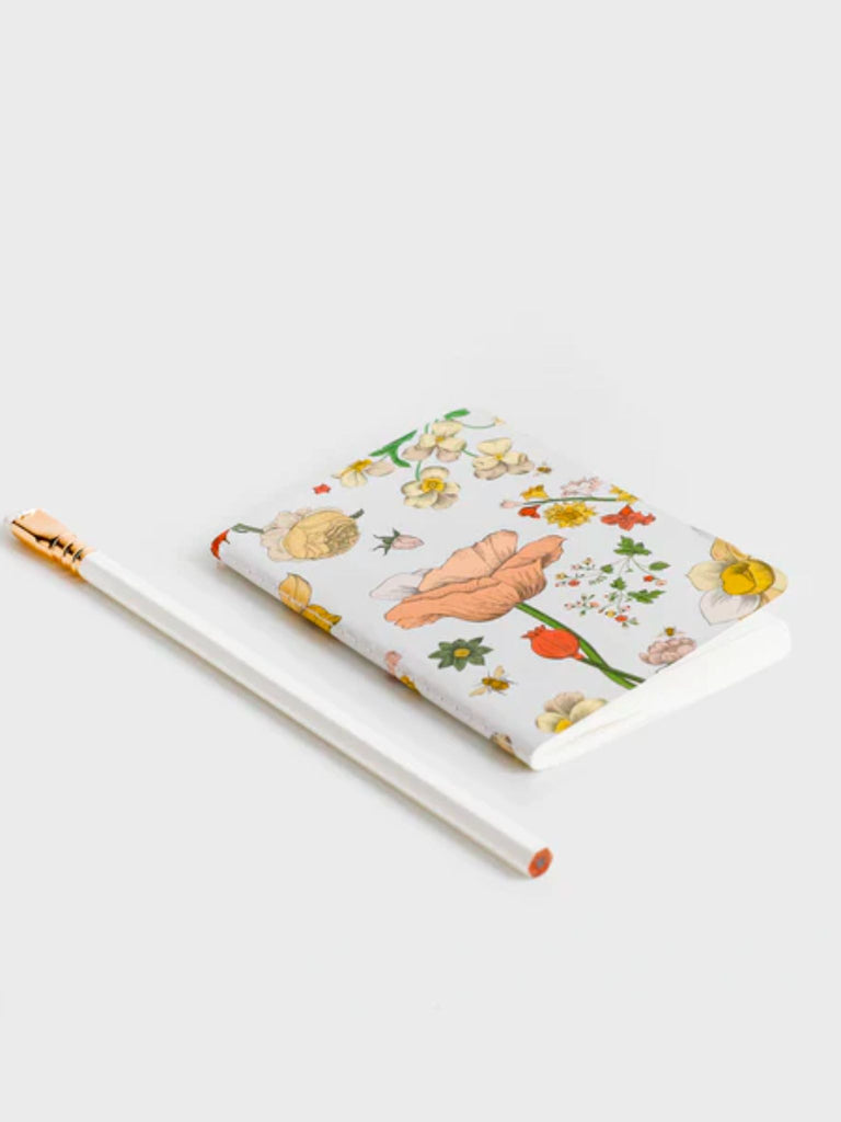 Father Rabbit | B7 Notebook | Vintage Flowers