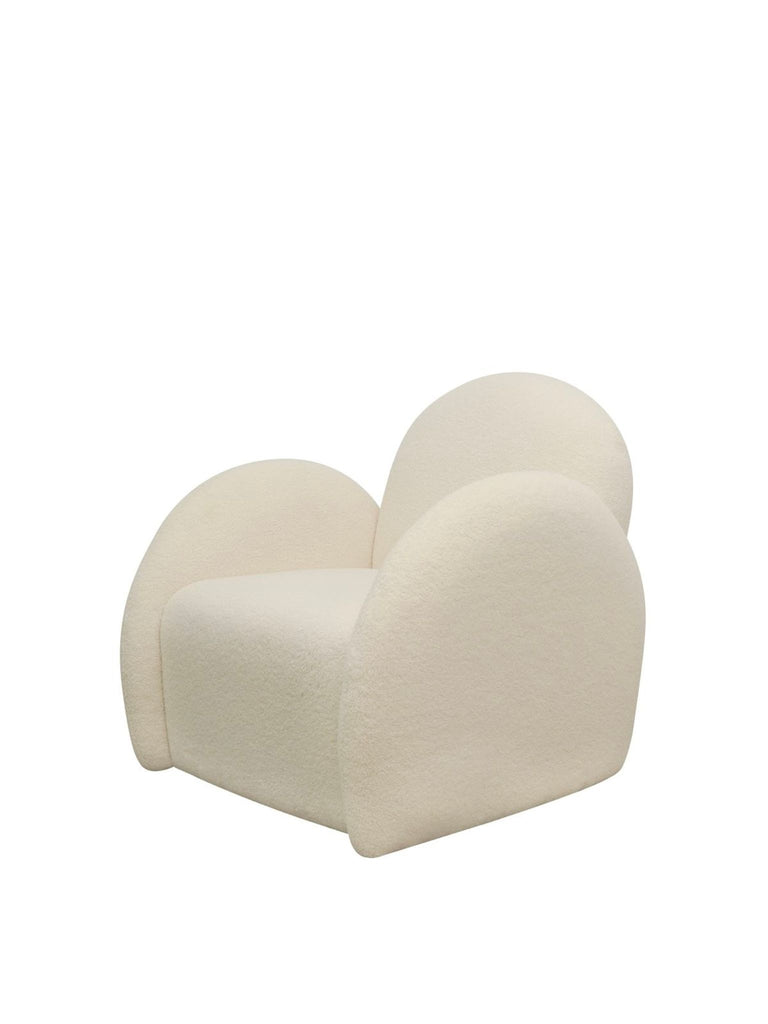 Snugg Swivel Armchair - Cream Sherling