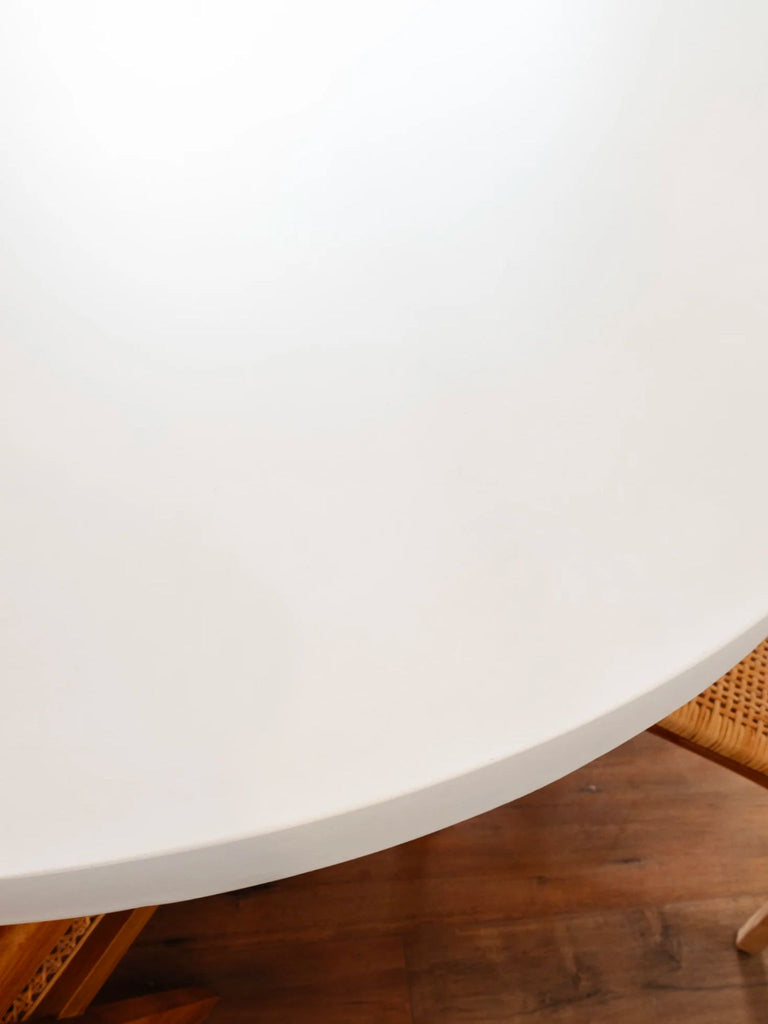 Malia Round Concrete Table White | 150cm | Floor Model