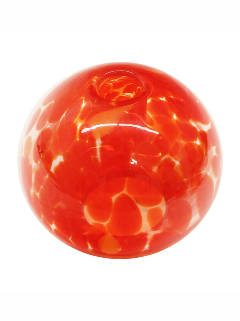 Glass Candleholder - Red