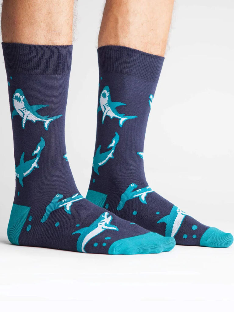 'Shark Attack' - Men's Crew Socks