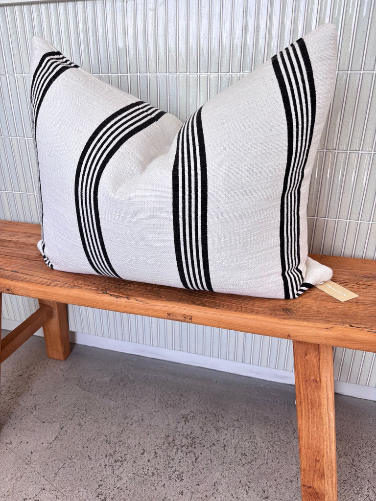 Giovanna Cushion  - White Stripe