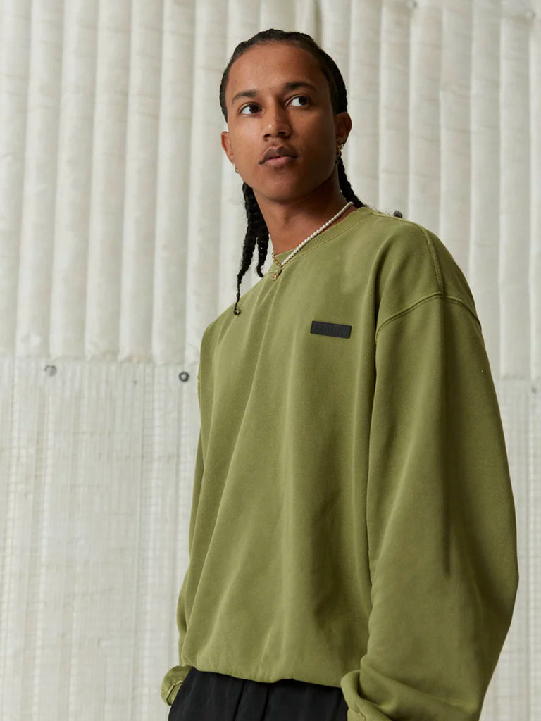 Kickout Washed Sweat in Olive