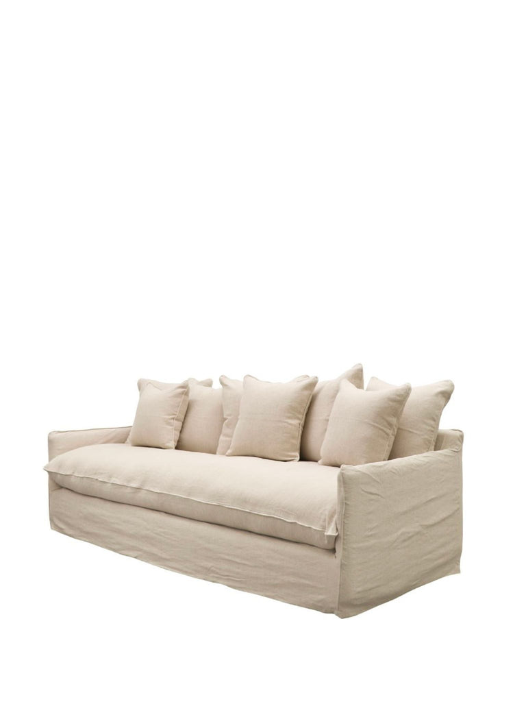 Florence Slipcover 3 Seater - Oatmeal