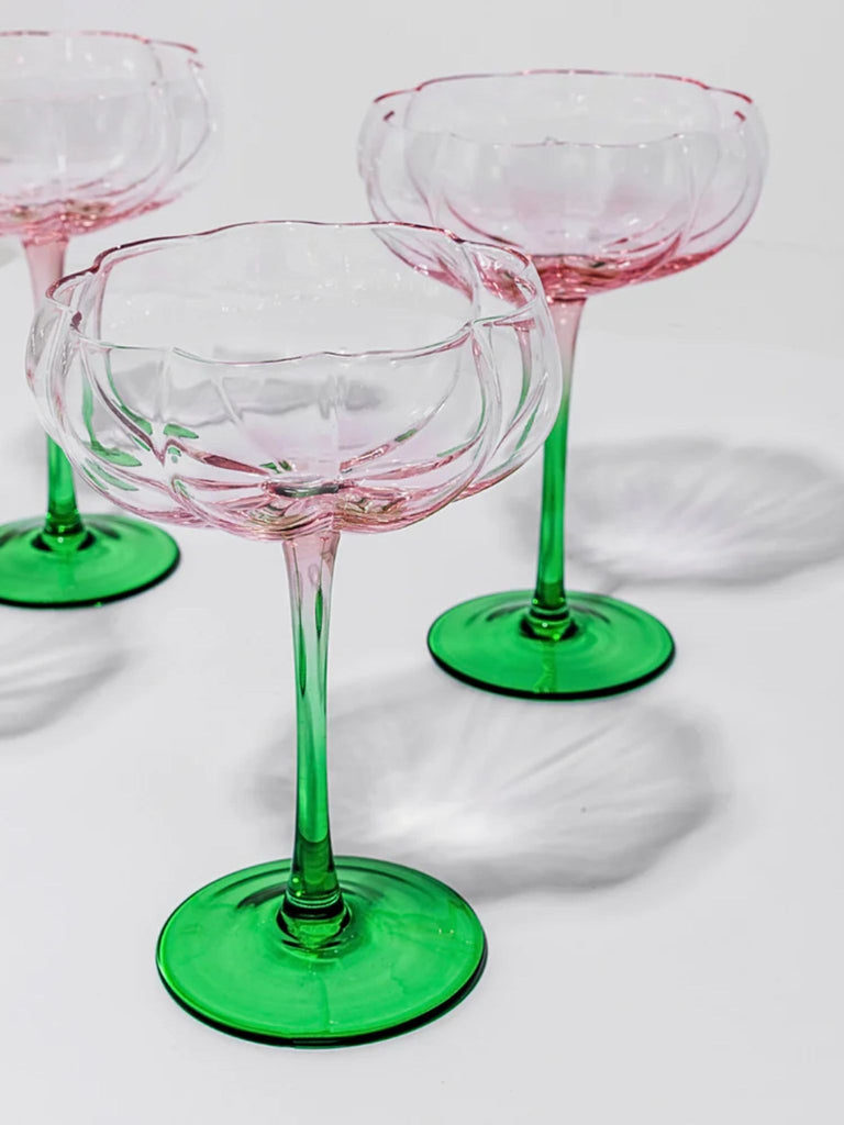 Petal Cocktail Glass - Watermelon