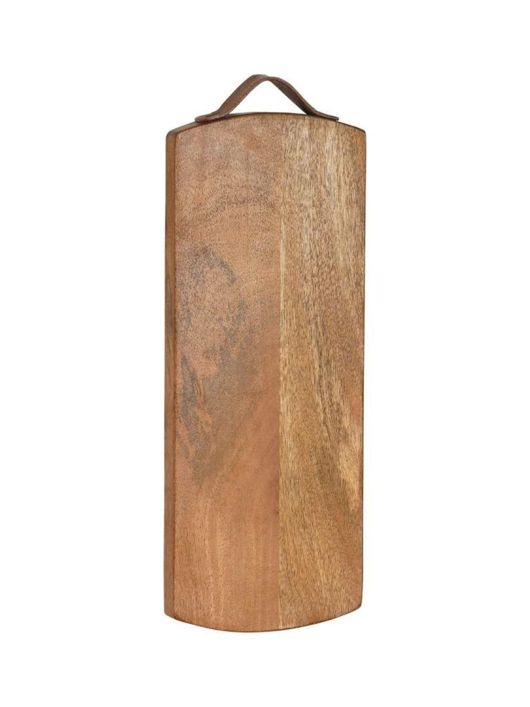 Chopping Board with Leather Handle – L