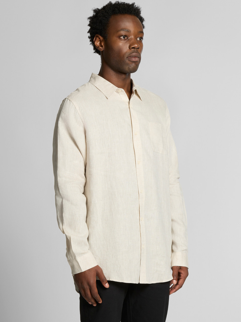 Mens Linen Shirt - Natural