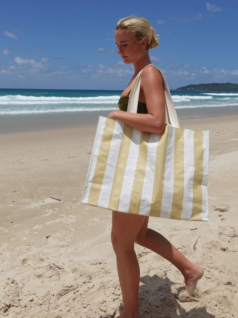 Beach Bag - Butternut Stripe