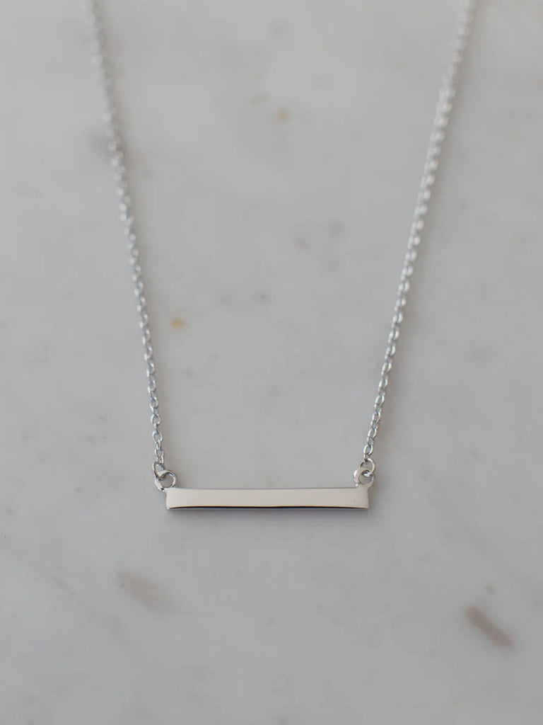 Bar Necklace - Silver