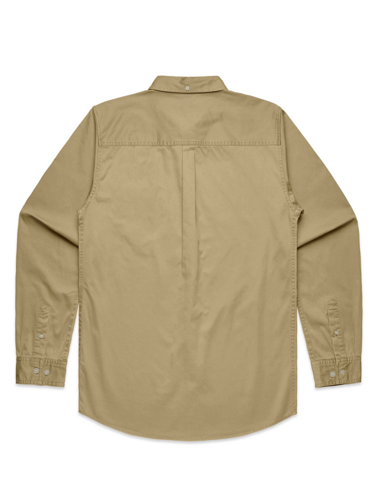Men’s Denim Wash Shirt - Khaki