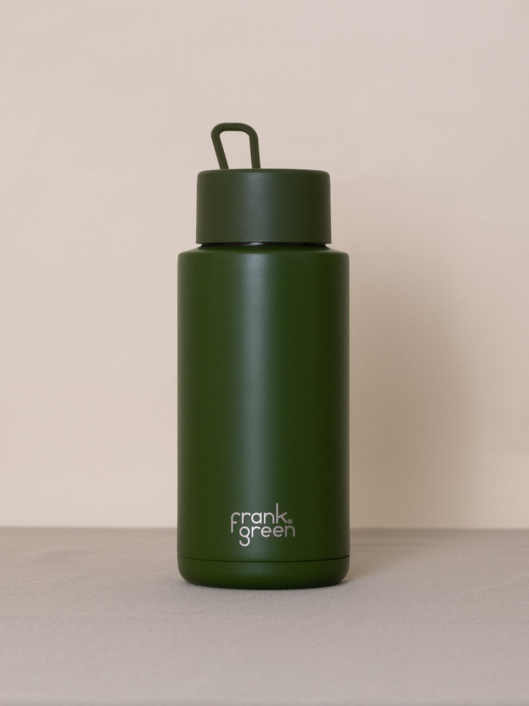 Frank Green Ceramic Bottle - Khaki - 34 oz