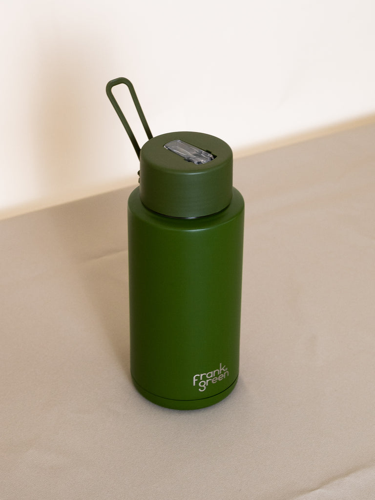 Frank Green Ceramic Bottle - Khaki - 34 oz