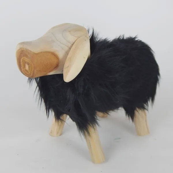 Wooden Lamb - Black