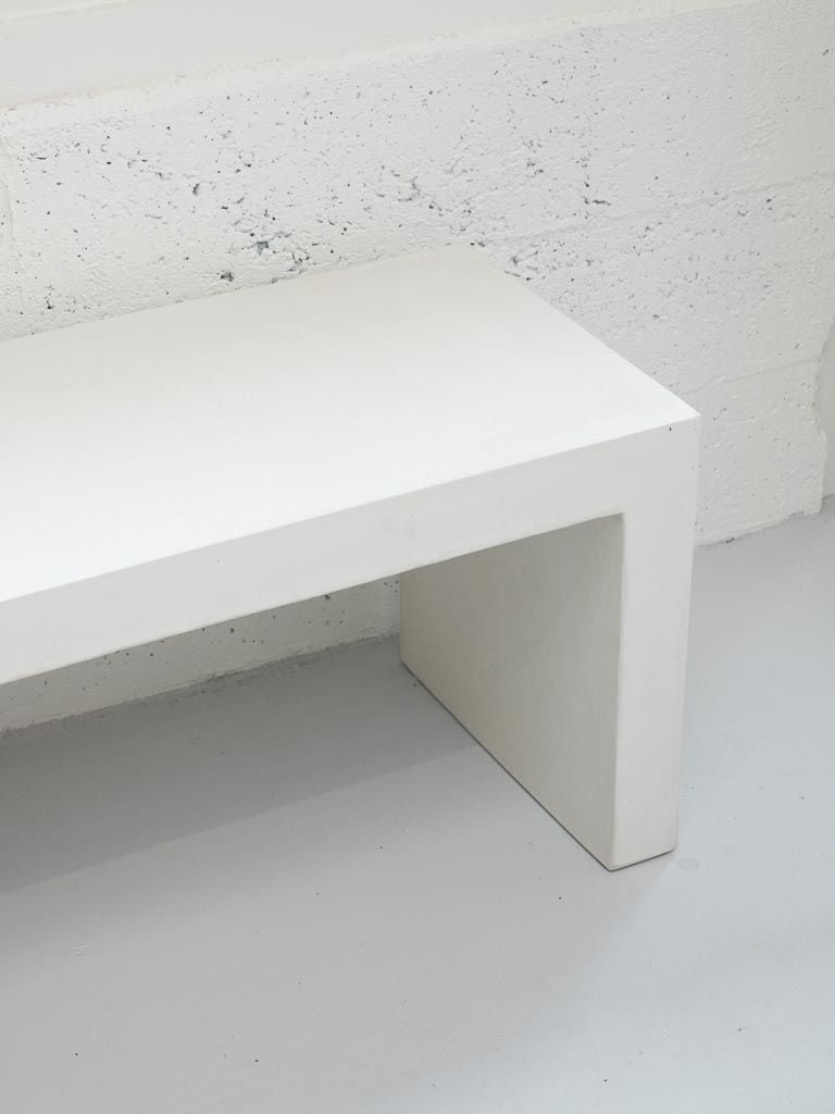 Malta Long Bench White - 160CM