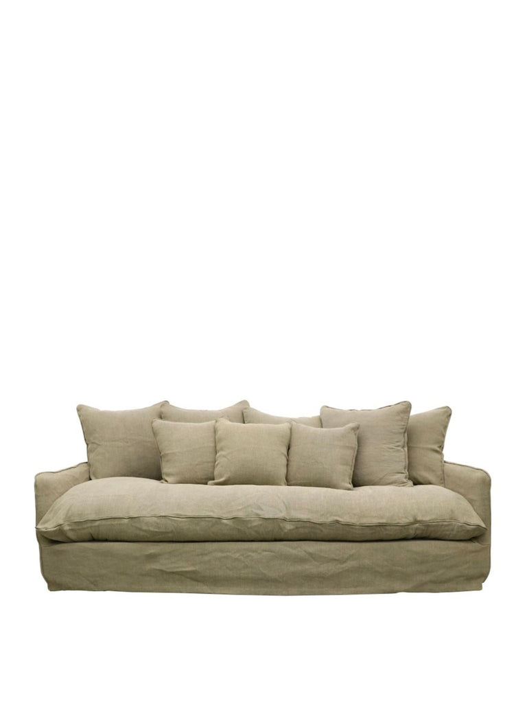 Florence Slipcover 3 Seater - Khaki