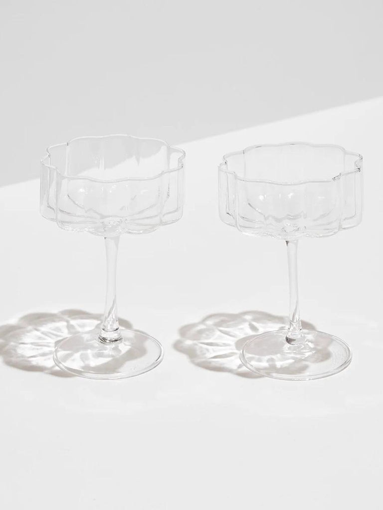 Wave Coupe - Set of Two - Clear