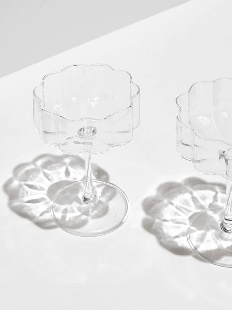 Wave Coupe - Set of Two - Clear