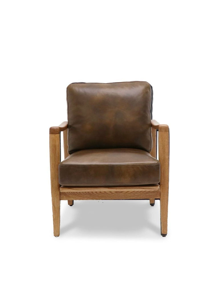 Noah Armchair in Brown Leather