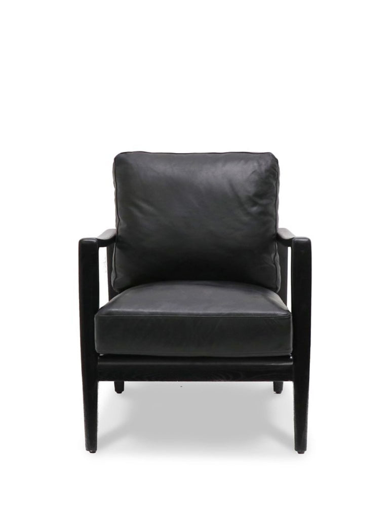 Noah Armchair in Black Leather