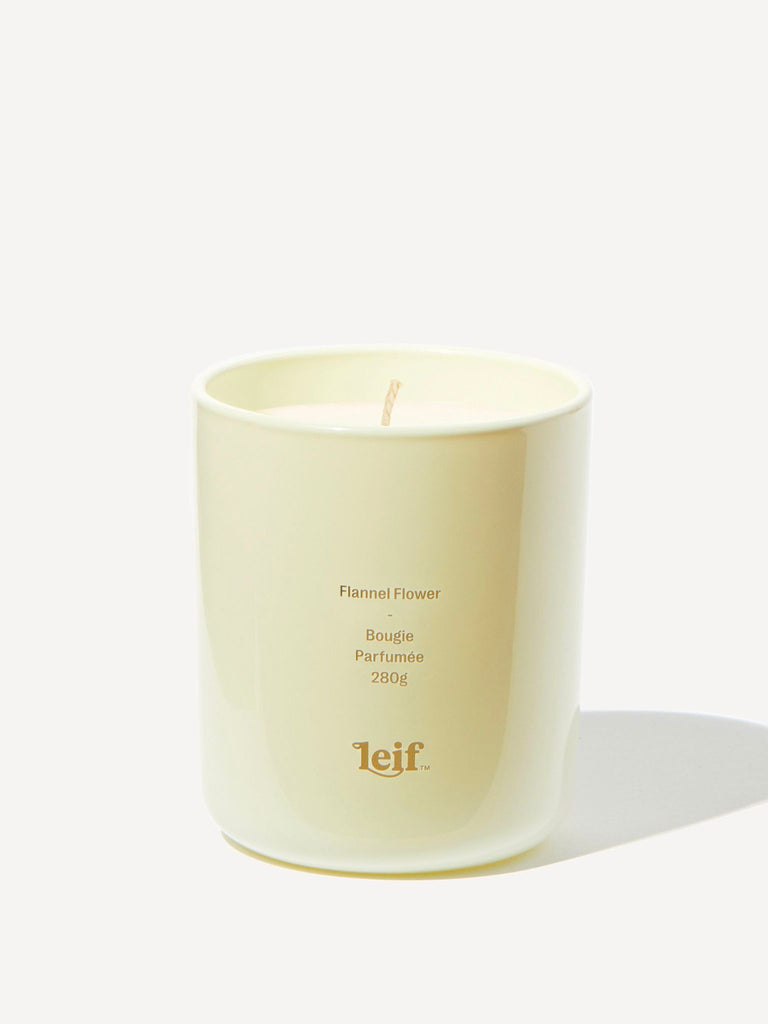 Flannel Flower Candle