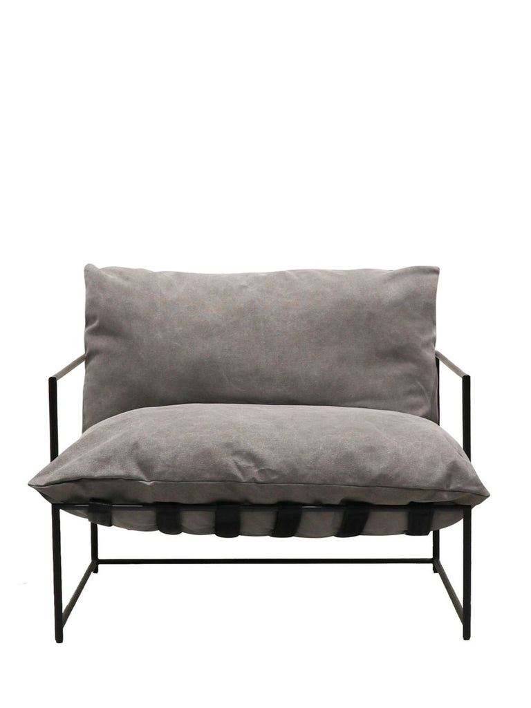 Large Parker Club Chair - Charcoal