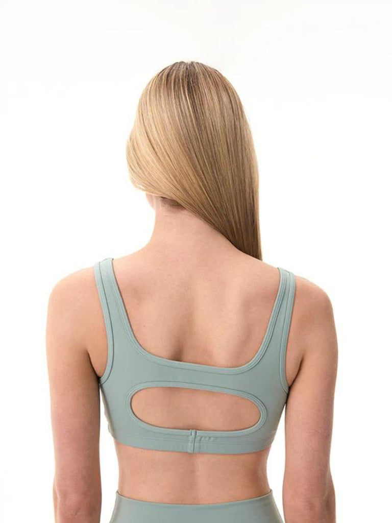 Amplify Sports Bra in Iceberg Green