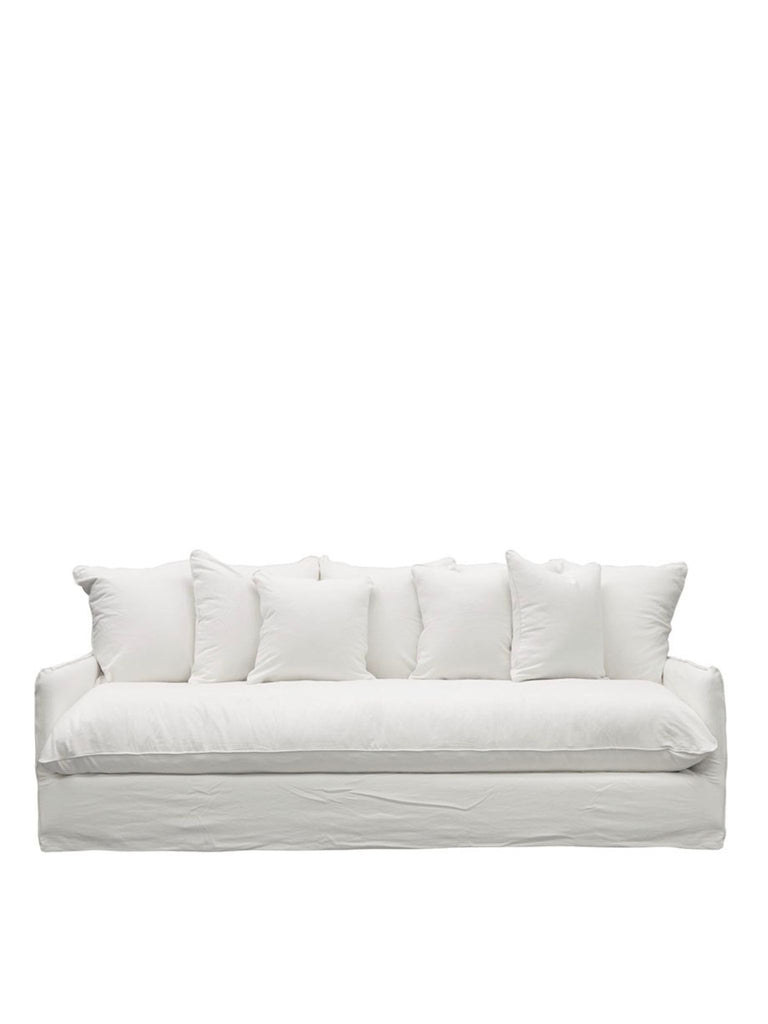 Florence Slipcover 3 Seater - White