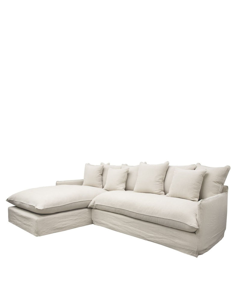 Florence Slipcover 2.5 Seat Modular Chaise - Oatmeal