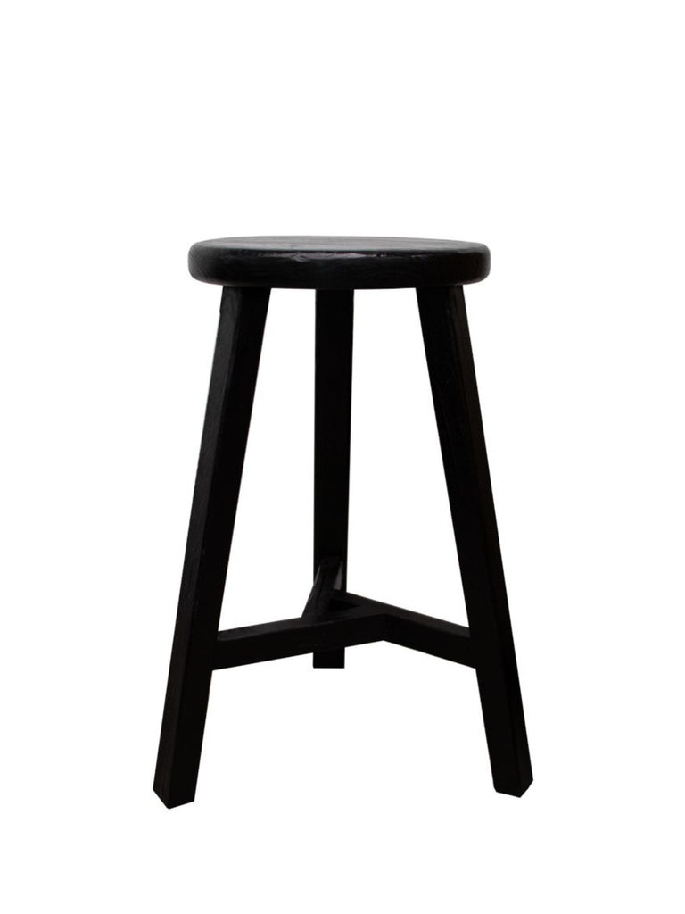 Sorrento Round Bar Stool - Black