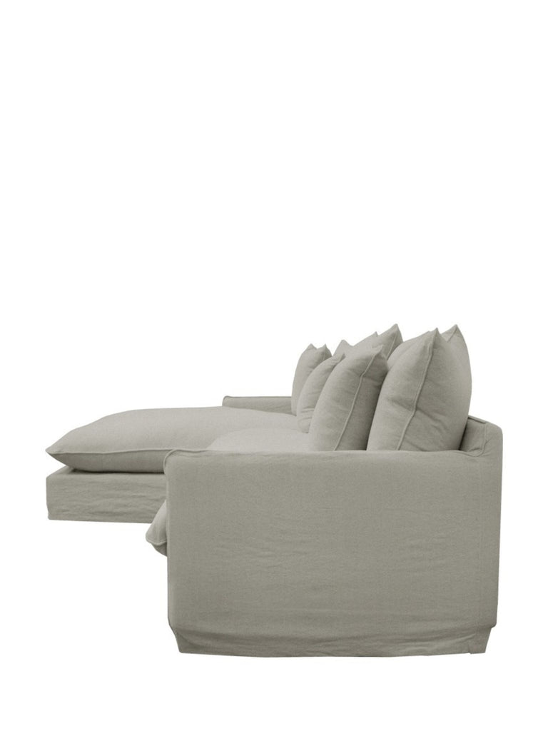 Florence Slipcover 2.5 Seat Modular Chaise - Khaki