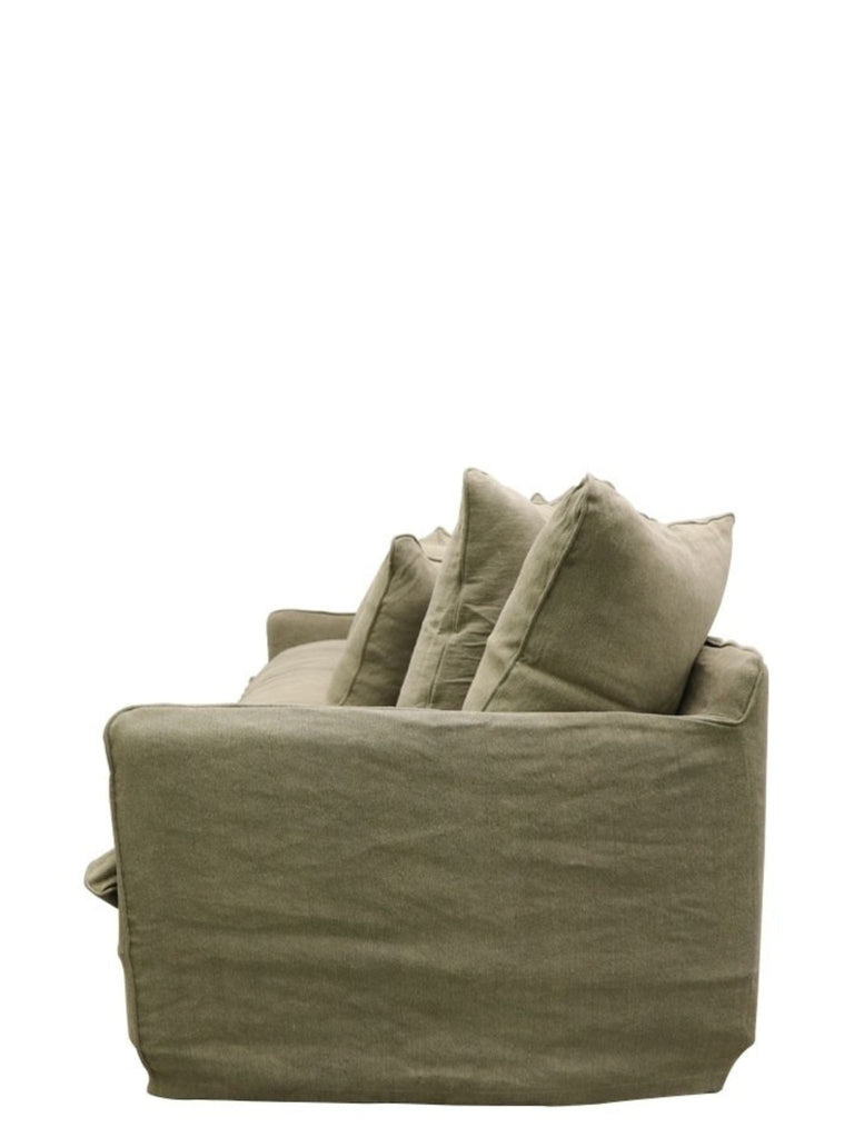 Florence Slipcover 2 Seater - Khaki