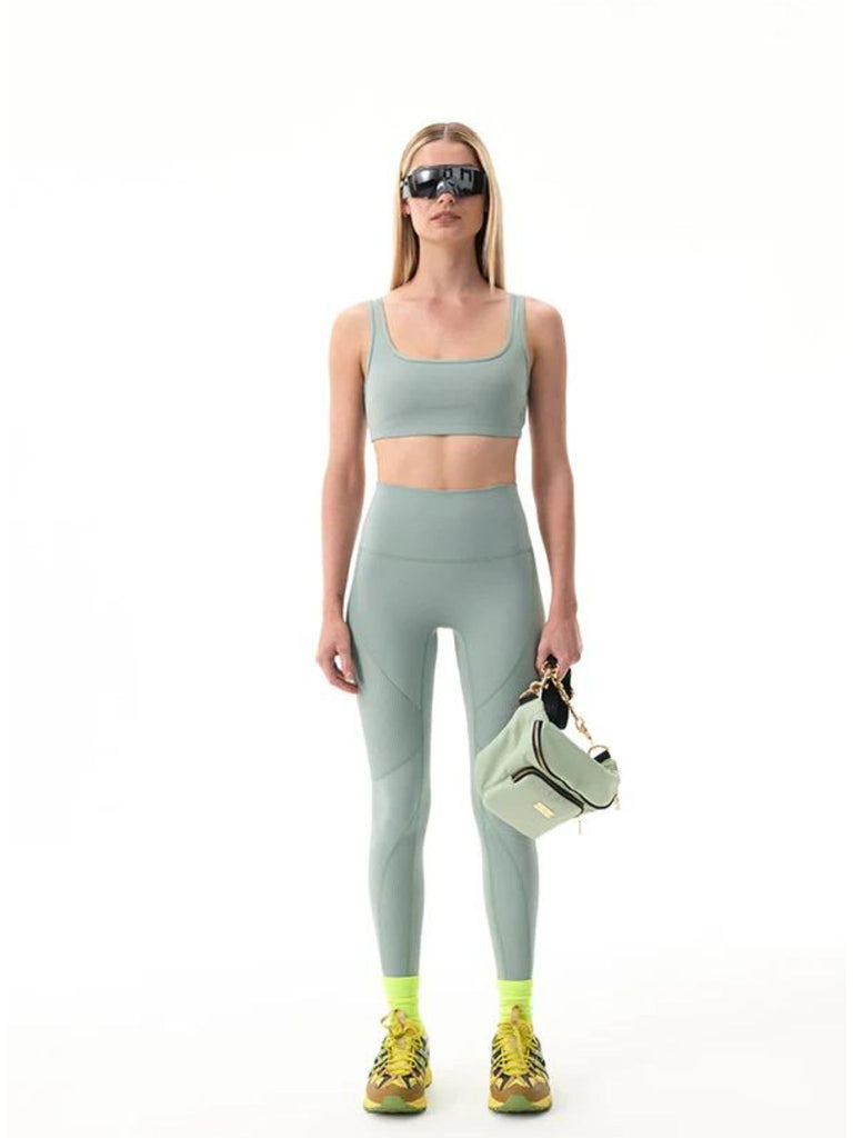 Amplify Sports Bra in Iceberg Green