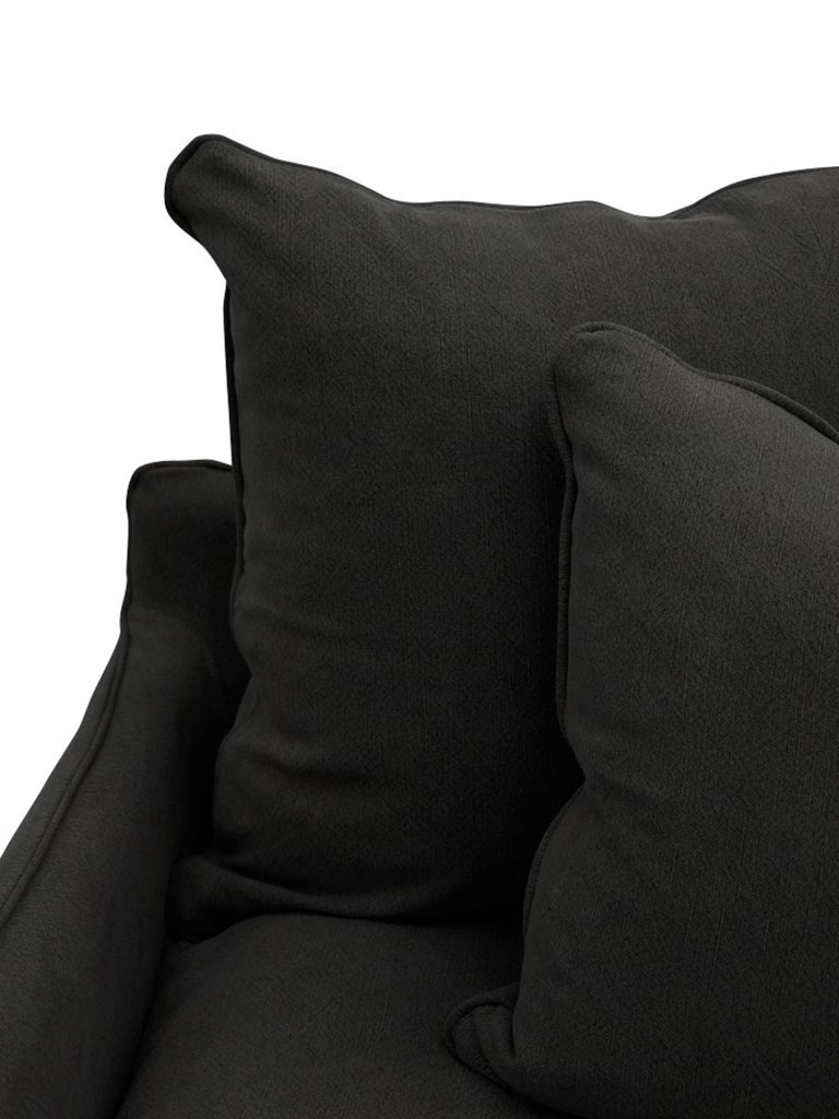 Florence Slipcover Armchair - Carbon