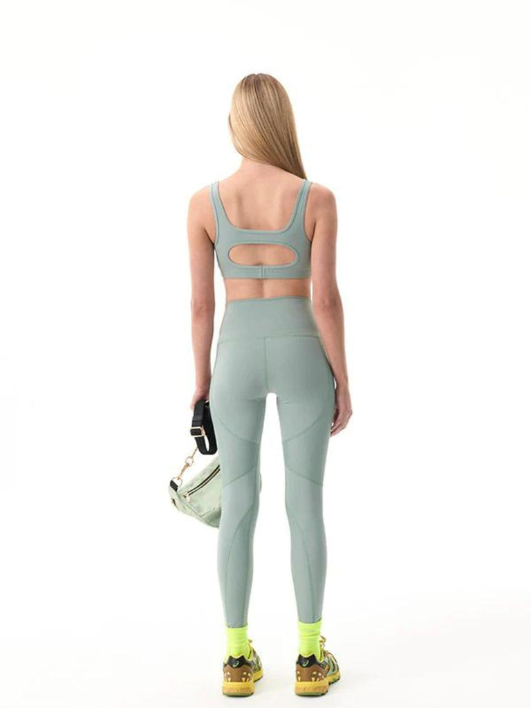 Amplify Sports Bra in Iceberg Green