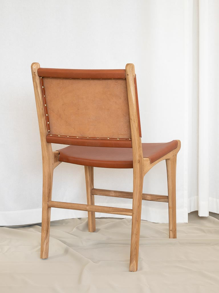 Hyde Leather Dining Chair - Tan