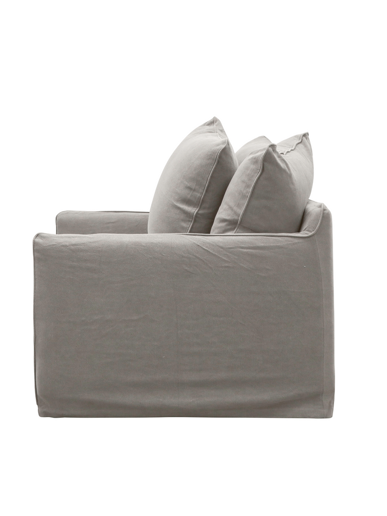Florence Slipcover Armchair - Cement