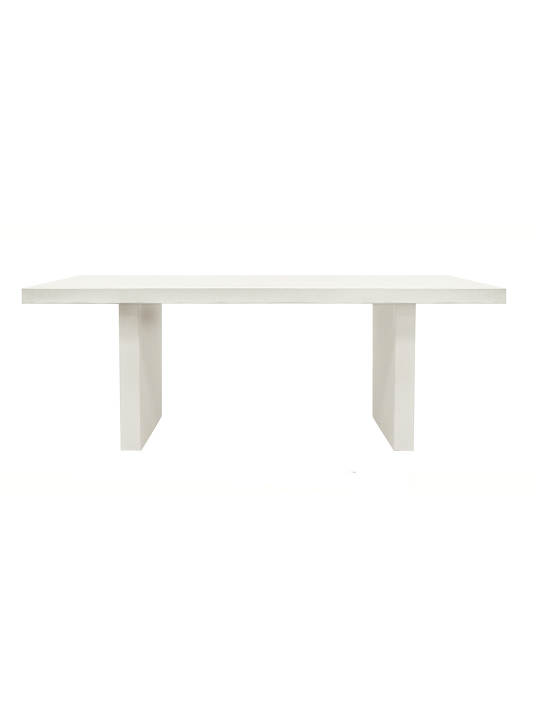 Malta Outdoor Concrete Table White - 200CM