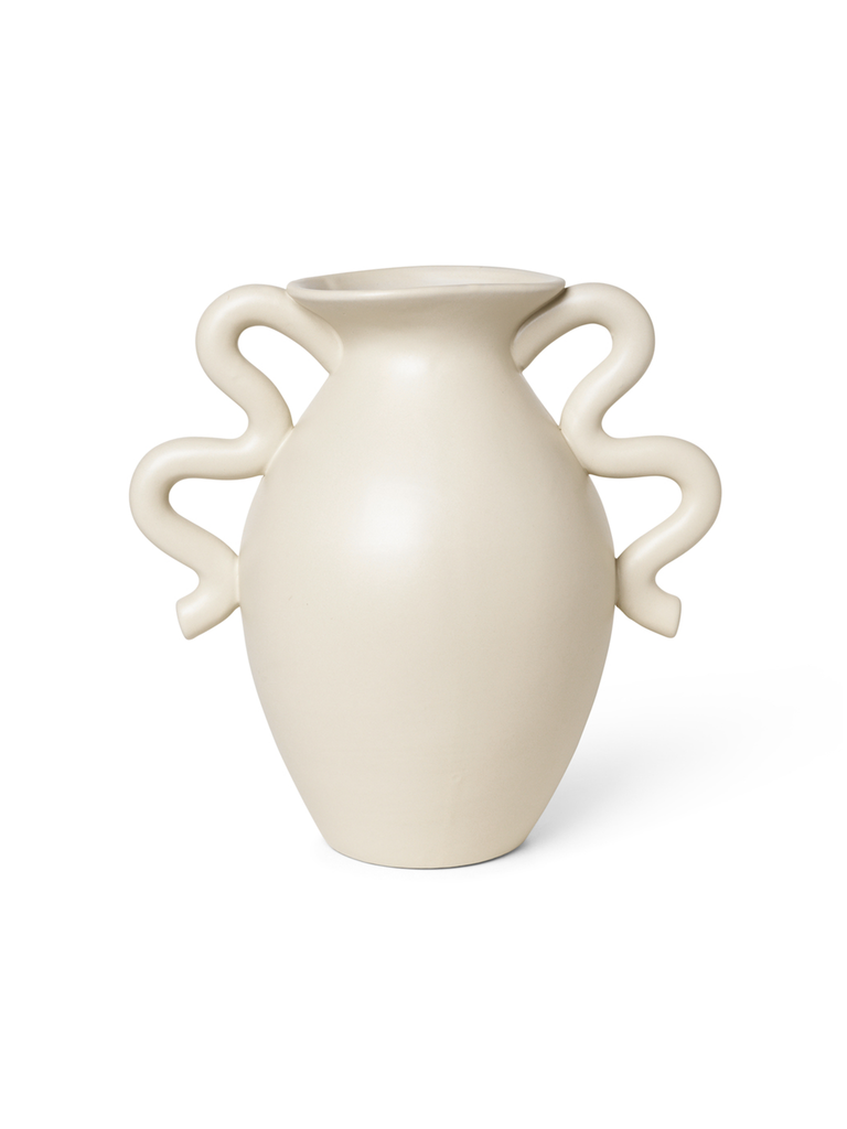 Verso Table Vase - Cream