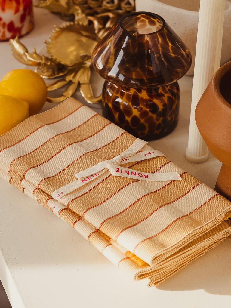 Place Mat | Stripe Wheat (set of 4)