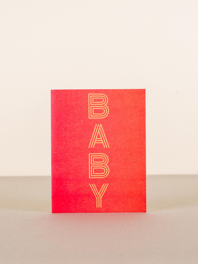 Lettuce | Card | Baby Stripe Letters