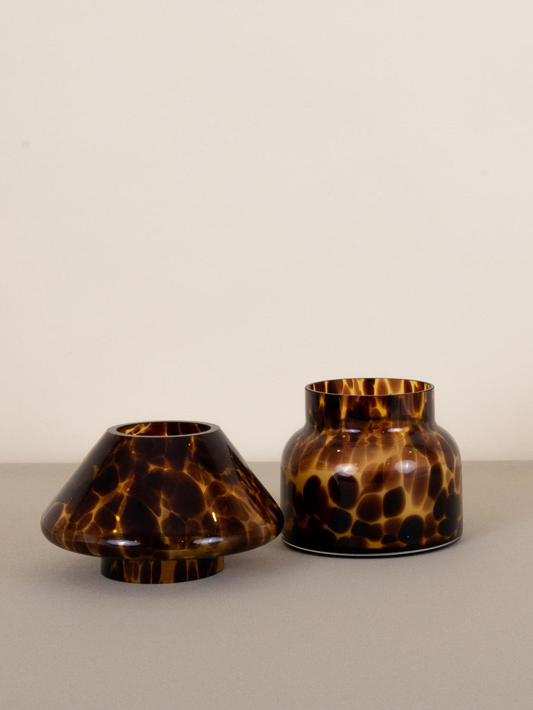 Sustainable Candle Lamp - Leopard