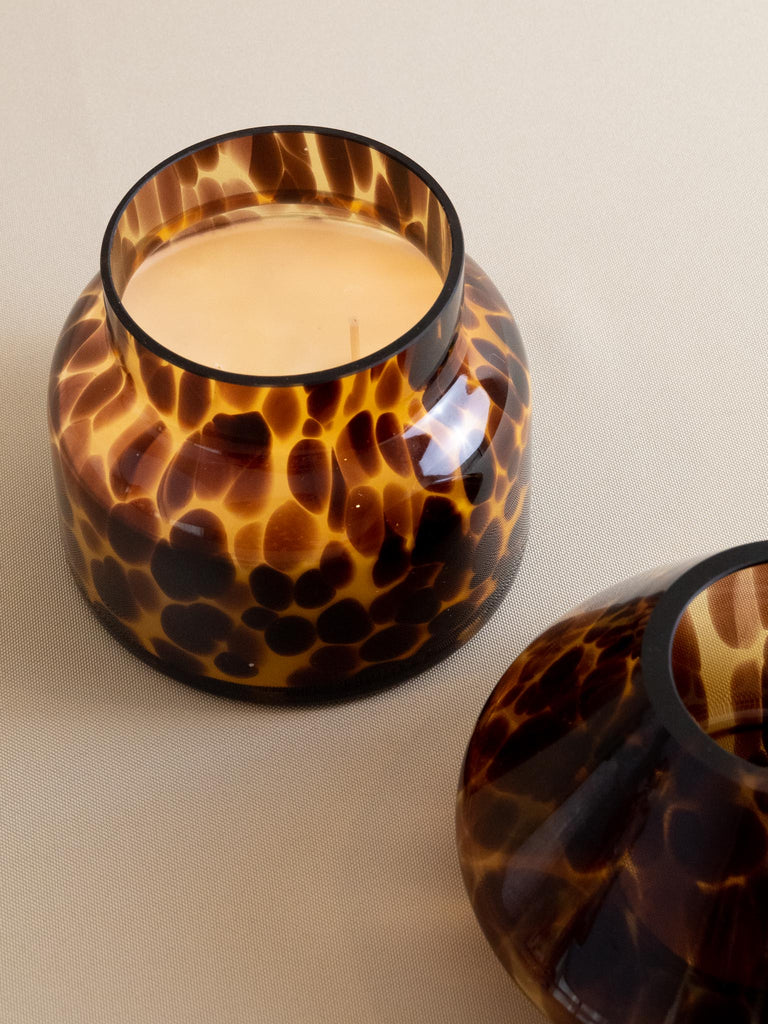 Sustainable Candle Lamp - Leopard